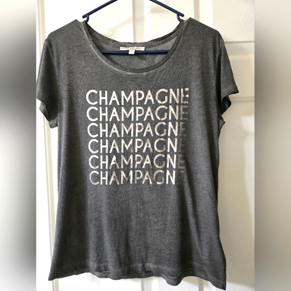 Express One Eleven Gray Graphic Tee